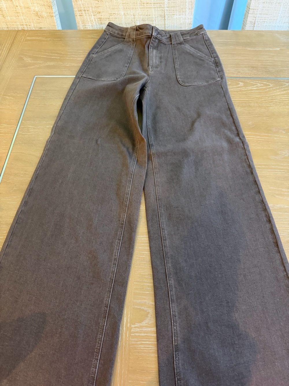 Judy Blue Brown Denim Waistband Detail
